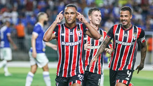 Juan jogador do Sao Paulo durante partida contra o Aguia de Maraba no estadio Mangueirao pelo campeonato Copa Do Brasil 2024. Foto: Marcos Junior/AGIF