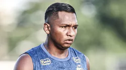 SP - SANTOS - 02/04/2024 - SANTOS, TREINO - Morelos jogador do Santos durante treino no Centro de Treinamento CT Rei Pele.