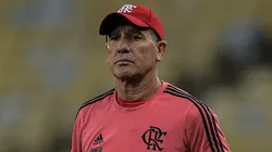 Renato Gaúcho na época que dirigia o Flamengo em jogo contra o Bahia, no Maracanã, pelo Campeonato Brasileiro de 2021, no dia 11/11.