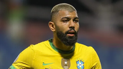 Gabigol durante partida entre Brasil e Equador, no Estádio Olímpico, em Goiânia, pela Copa América de 2021, no dia 27/06.