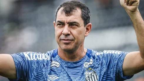 Fábio Carille durante partida entre Santos e Brusque, na Vila Belmiro, pela Série B do Campeonato Brasileiro, no dia 19/05/2024.