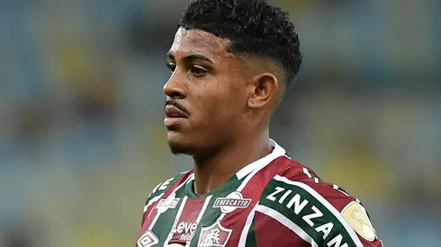 John Kennedy durante partida entre Fluminense e Cerro Porteño-PAR, no Maracanã, pela Copa Libertadores da América, no dia 16/05/2024.