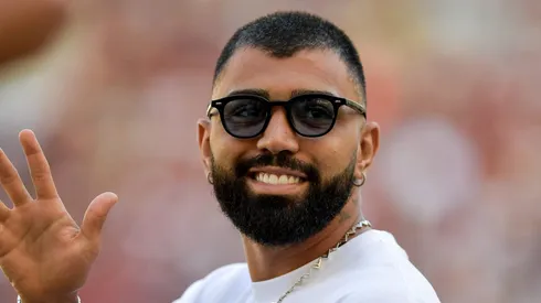 Gabigol durante partida entre Flamengo e Madureira, no Maracanã, pelo Campeonato Carioca, no dia 02/03/2024.