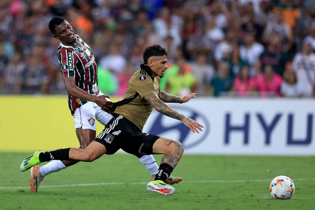 Alan Saldivia impressionou Felipe Melo e o Fluminense em duelo recente pela Libertadores – Foto: Buda Mendes/Getty Images
