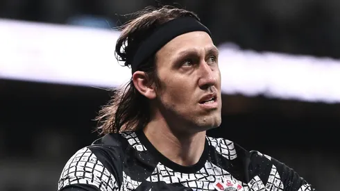 Cássio durante aquecimento antes da partida entre Corinthians e Bahia, na Neo Química Arena, pelo Campeonato Brasileiro de 2021, no dia 05/10.