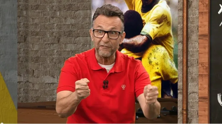 Neto apresentando o programa Os Donos da Bola
