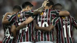 RJ - RIO DE JANEIRO - 16/05/2024 - COPA LIBERTADORES 2024, FLUMINENSE X CERRO PORTENO - Paulo Henrique Ganso jogador do Fluminense comemora seu gol com jogadores do seu time durante partida contra o Cerro Porteno no estadio Maracana pelo campeonato Copa Libertadores 2024. Foto: Jorge Rodrigues/AGIF