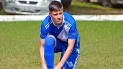 Afonso antes de partida. Foto: arquivo pessoal