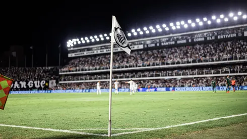 Estádio Vila Belmiro em jogo do Campeonato Paulista 2024. Foto: Abner Dourado/AGIF