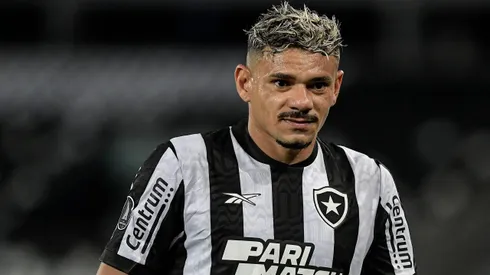 Tiquinho Soares jogador do Botafogo durante partida contra o Aurora no estadio Engenhao pelo campeonato Copa Libertadores 2024. Foto: Thiago Ribeiro/AGIF