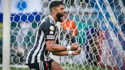 Hulk comemorando gol. Hulk em perído de seca. Gol na partida contra o Cruzeiro no estadio Mineirao pelo campeonato Mineiro 2024. Foto: Fernando Moreno/AGIF