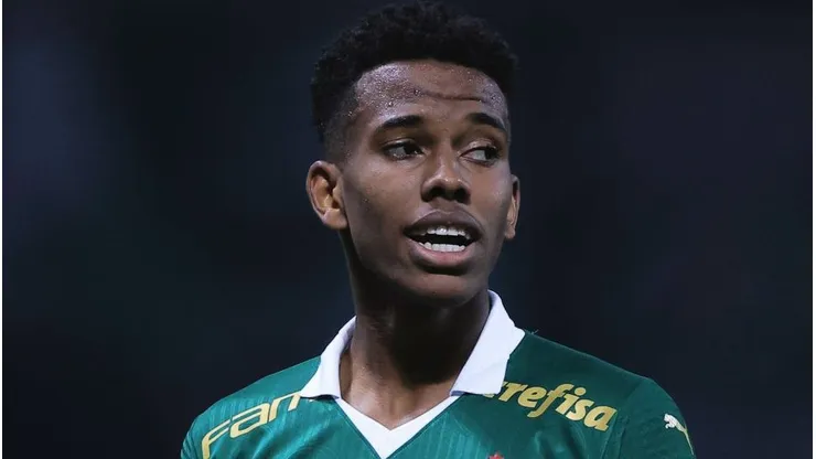 Estevão durante partida entre Palmeiras e Botafogo-SP, no Allianz Parque, pela Copa do Brasil, no dia 02/05/2024.
