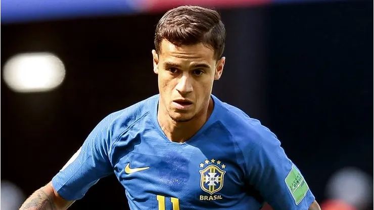 Philippe Coutinho durante partida entre Brasil e Costa Rica, pela Copa do Mundo de 2018, no Estádio São Petersburgo, na Rússia, no dia 22/06.