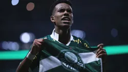 SP - SAO PAULO - 02/05/2024 - COPA DO BRASIL 2024, PALMEIRAS X BOTAFOGO-SP - Estevao jogador do Palmeiras comemora seu gol durante partida contra o Botafogo-SP no estadio Arena Allianz Parque pelo campeonato Copa Do Brasil 2024. Foto: Ettore Chiereguini/AGIF