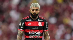 RJ - RIO DE JANEIRO - 11/05/2024 - BRASILEIRO A 2024, FLAMENGO X CORINTHIANS - Gabigol jogador do Flamengo durante partida contra o Corinthians no estadio Maracana pelo campeonato Brasileiro A 2024. Foto: Thiago Ribeiro/AGIF