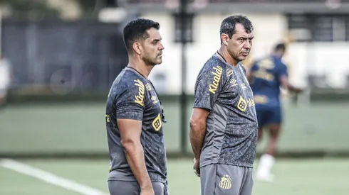 Fabio Carille deve fazer mudanças na equipe titular do Santos. Foto: Reinaldo Campos/AGIF
