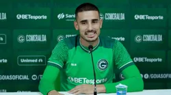 Thiago Galhardo brincou sobre salário. Divulgação/Rosiron Rodrigues/Goiás EC.