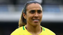 Marta comemora Brasil como sede da Copa do Mundo Feminina. Buda Mendes/Getty Images.