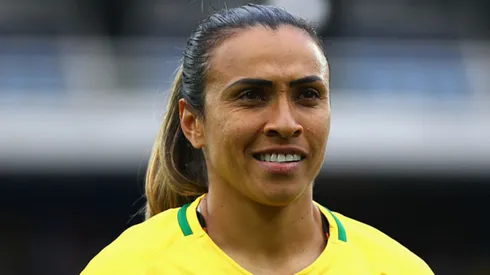 Marta comemora Brasil como sede da Copa do Mundo Feminina. Buda Mendes/Getty Images.