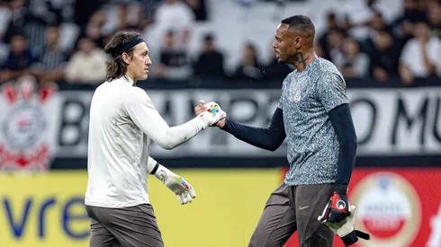 SP - SAO PAULO - 14/05/2024 - COPA SUL-AMERICANA 2024, CORINTHIANS X ARGENTINOS JUNIORS - Carlos Miguel jogador do Corinthians durante aquecimento antes da partida contra o Argentinos Juniors no estadio Arena Corinthians pelo campeonato Copa Sul-Americana 2024. Foto: Leonardo Lima/AGIF