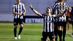 Santos entrará em campo neste final de semana. Giuliano, do Santos, comemora gol na Série B. Marcello Zambrana/AGIF.