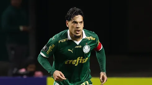 Gustavo Gómez marcou na Libertadores, na arena Allianz Parque. (Foto: Cesar Greco/Palmeiras/by Canon)