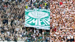 Torcida do Corinthians, Palmeiras e São Paulo. Foto: Foto: Augusto Ratis/Foto: Augusto Ratis/AGIFAGIF