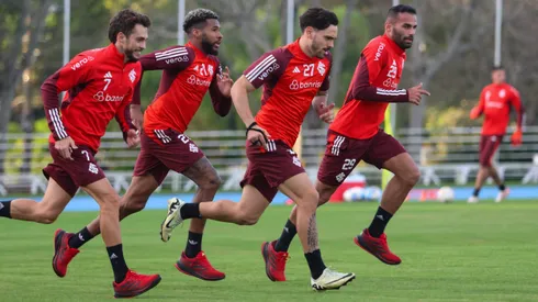 Inter treinando na PUCRS e se preparando para a Sul-Americana. Foto:Ricardo Duarte/ Internacional
