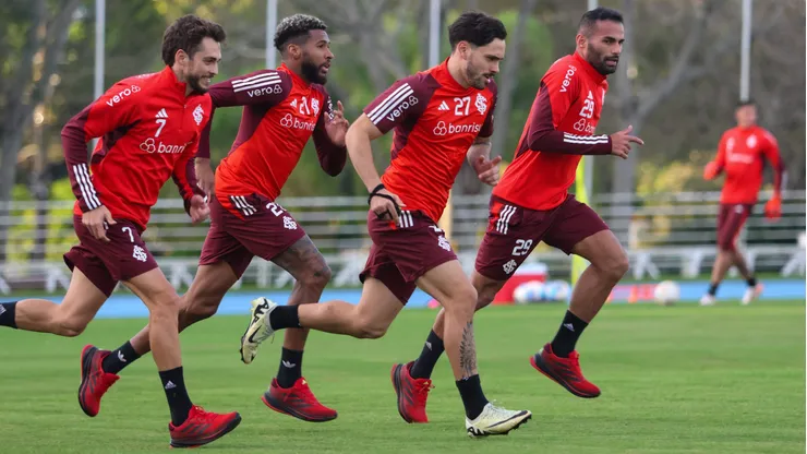 Inter treinando na PUCRS e se preparando para a Sul-Americana. Foto:Ricardo Duarte/ Internacional