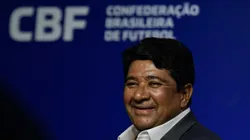 RJ - Rio de Janeiro - 03/03/2023 - CONVOCACAO SELECAO BRASILEIRA - Ednaldo Rodrigues presidente da Confederacao Brasileira de Futebol (CBF) durante anuncia a lista dos convocados para disputar o amistoso contra o Marrocos a ser realizado no dia 25 de marco na cidade de Tanger, nesta sexta-feira (03), no auditorio do hotel Windsor, na Barra da Tijuca, na zona oeste do Rio de Janeiro. Foto: Thiago Ribeiro/AGIF