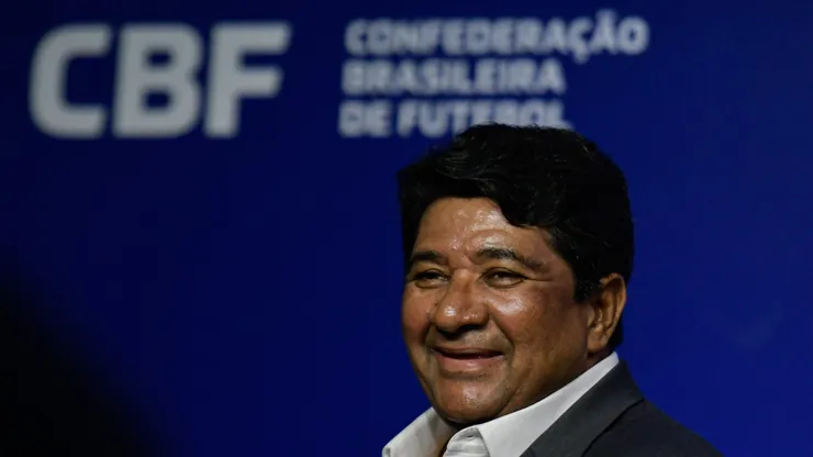 RJ - Rio de Janeiro - 03/03/2023 - CONVOCACAO SELECAO BRASILEIRA - Ednaldo Rodrigues presidente da Confederacao Brasileira de Futebol (CBF) durante anuncia a lista dos convocados para disputar o amistoso contra o Marrocos a ser realizado no dia 25 de marco na cidade de Tanger, nesta sexta-feira (03), no auditorio do hotel Windsor, na Barra da Tijuca, na zona oeste do Rio de Janeiro. Foto: Thiago Ribeiro/AGIF