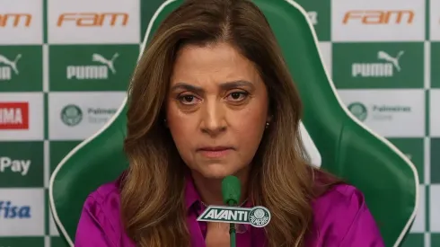 Foto: Cesar Greco/Palmeiras - Leila Pereira, presidente do Palmeiras recebe resposta de dirigente do Grêmio