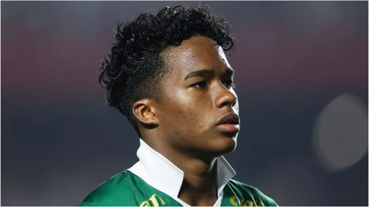 Foto: Alexandre Schneider/Getty Images - Endrick em partida pelo Palmeiras.