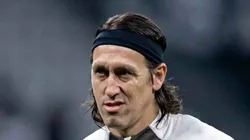 Cássio antes da partida contra o Argentinos Juniors. Goleiro deseja atuar no Cabuloso.