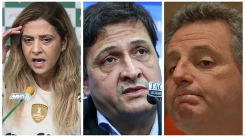 Leila Pereira (Palmeiras), Alberto Guerra (Grêmio) e Landim (Flamengo) têm opiniões diferentes sobre continuação do Brasileirão
