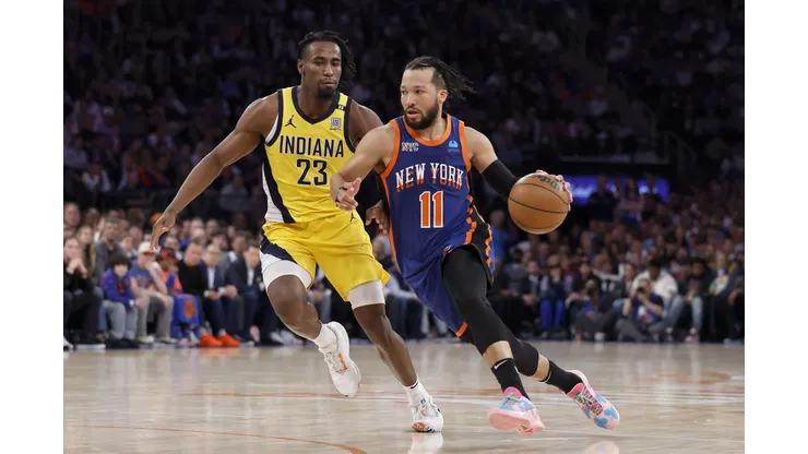Brunson, dos Knicks, anotou 44 pontos no jogo 5 contra os Pacers (Foto: Sarah Stier/Getty Images)
