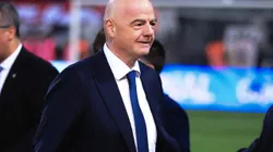 Gianni Infantino presidente da FIFA antes de partida entre Corinthians e Flamengo pelo campeonato Copa do Brasil 2022. Foto: Ettore Chiereguini/AGIF