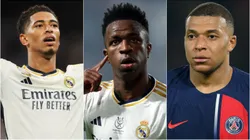 Bellingham, Vini Jr. e Mbappe. Foto: Getty Images