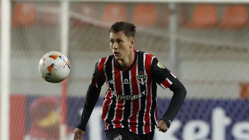 Patryck durante partida disputada na Libertadores. Foto: Rubens Chiri/São Paulo FC