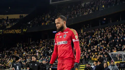 Everson durante o confronto contra o pentacampeão da América. Foto: Pedro Souza / Atlético