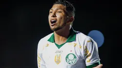 Rony reclamando durante partida entre Vitória e Palmeiras, no estádio Barradão, pelo Campeonato Brasileiro, no dia 14/04/2024.