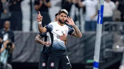 Yuri Alberto comemora gol pelo Corinthians na Neo Química Arena. Foto: Leonardo Lima/AGIF