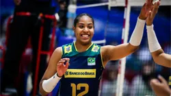 Ana Cristina, uma das principais atrações do Brasil na VNL. Foto: FIVB