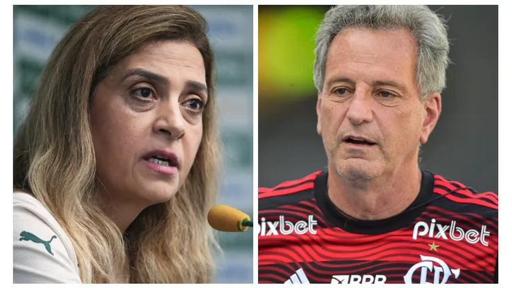 Leila Pereira, presidente do Palmeiras e Rodolfo Landim, se mostraram contra paralisar as competições