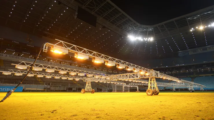 Vista geral do estádio Arena do Grêmio apos a partida entre Gremio e Athletico-PR pelo campeonato Brasileirão Série A