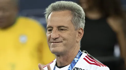 O presidente do Flamengo, Rodolfo Landim, durante cerimônia de premiação no final do Campeonato Carioca, contra o Nova Iguaçu, no Maracanã, no dia 07/04/2024.