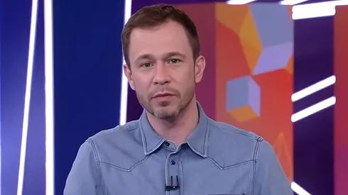 Tiago Leifert elogiou o artilheiro do Vasco - - Foto: Reprodução/Globo.