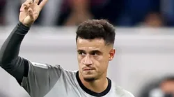 Philippe Coutinho comemora gol pelo Al-Duhail. Meia interessa ao Cruz-Maltino.
