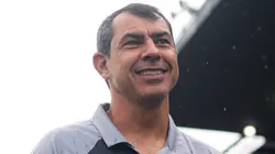Fábio Carille antes da partida entre Santos e Guarani, na Vila Belmiro, pelo Campeonato Paulista, no dia 04/02/2024.