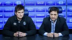 Antônio Brum (E) e Alberto Guerra, dirigentes do Grêmio.